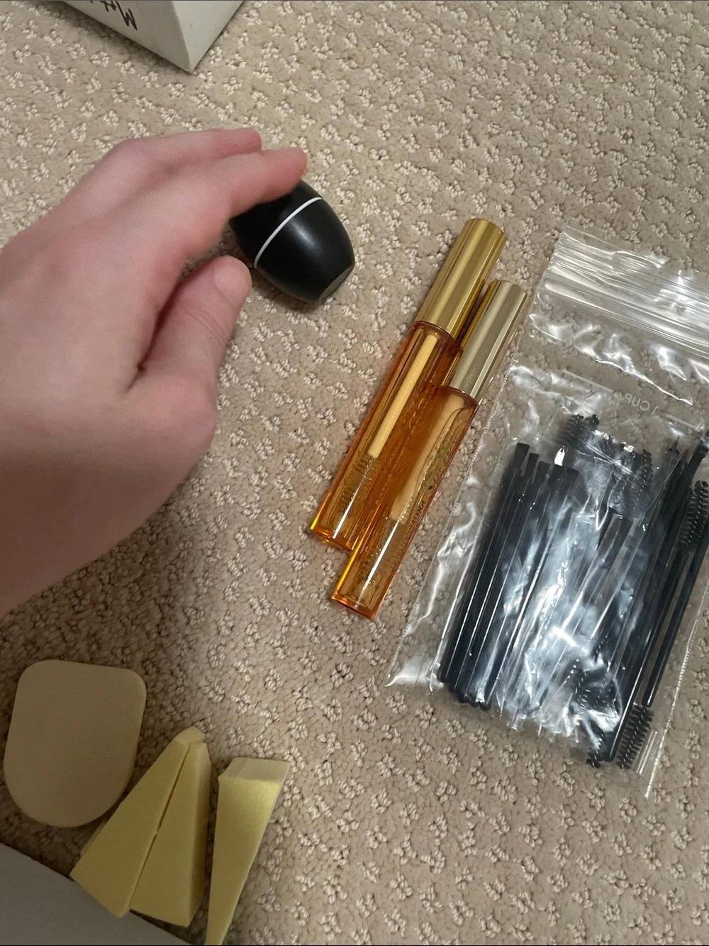 🖤5/$25 makeup Supplies - Black Brush and Makeup Accessories Set spoolies